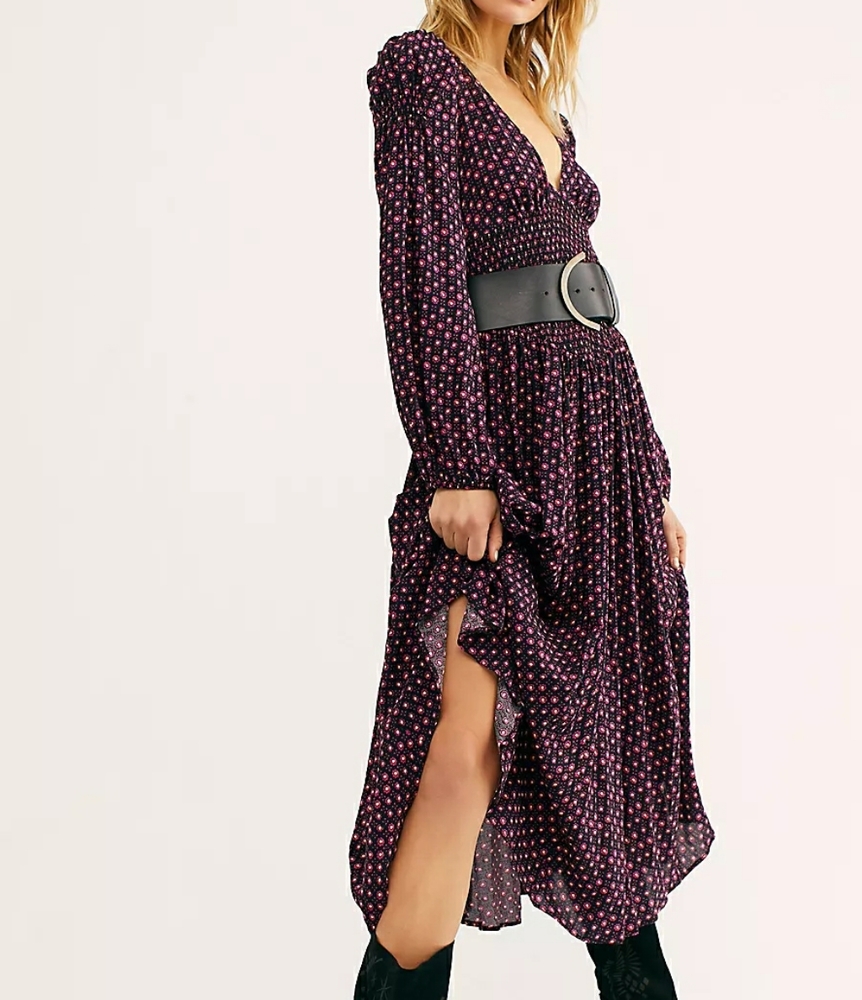 NEW- Free People Indigo Child Midi Dress